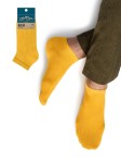 Носки мужские, Omsa (Омса) р. 39-41 (25-27) ECO Colors 402 Эко колорс укороченные Giallo желтый