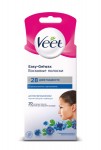 Восковые полоски для депиляции, Veet (Вит) №20 для чувствительных участков тела и для лица масло ши технология Изи-Гельвокс