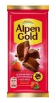 Шоколад молочный, Alpen Gold (Альпен гольд) 80 г клубнично-йогуртовая начинка