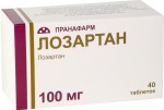 Лозартан, таблетки покрытые пленочной оболочкой 100 мг 40 шт