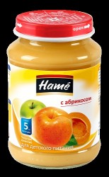 Пюре, Hame (Хаме) 190 г абрикос без сахара с 5 мес