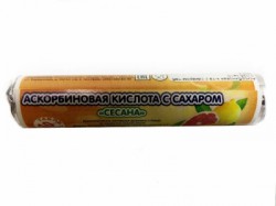 Аскорбиновая кислота, таблетки 0.3 г 14 шт с сахаром классика крутка