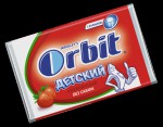 Жевательная резинка, Orbit (Орбит) №6 Детский Клубника с кальцием