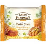 Мыло туалетное, Зеленая аптека 100 г манука мед с оливковым маслом