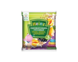 Каша молочная, Heinz (Хайнц) 30 г Лакомая кашка гречневая грушка абрикос смородинка с 5 мес