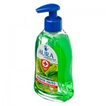Мыло жидкое, Aura (Аура) 300 мл Антибактериальный эффект подорожник